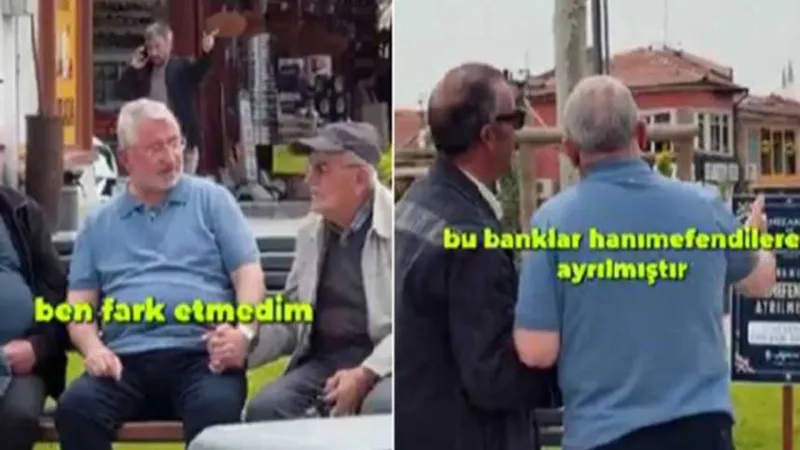 AKP'li Çorum Belediyesi bankları kadın-erkek diye ayırdı