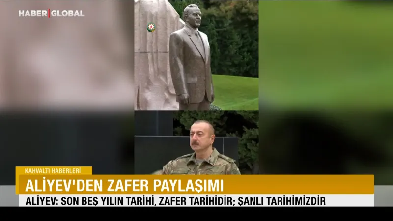 Aliyev’den zafer paylaşımı
