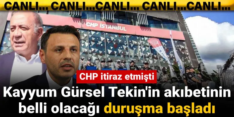 Gürsel Tekin'e Kayyum Şoku! CHP'nin İtirazı Sonuç Verecek Mi?