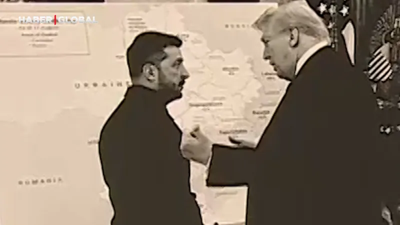 İşte Trump ile Zelenski'nin üzerinde tartıştığı o harita!