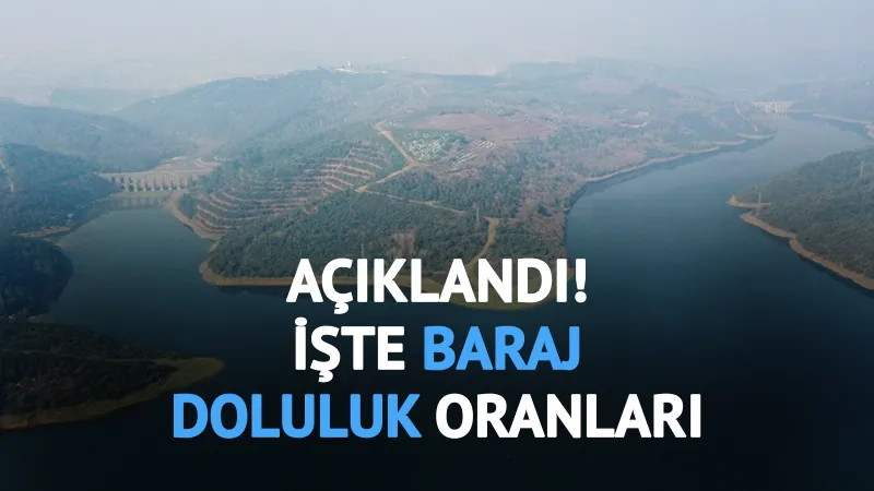 Baraj doluluk oranları açıklandı! İşte 16 Mart 2025 İstanbul 'İSKİ baraj doluluk oranları'