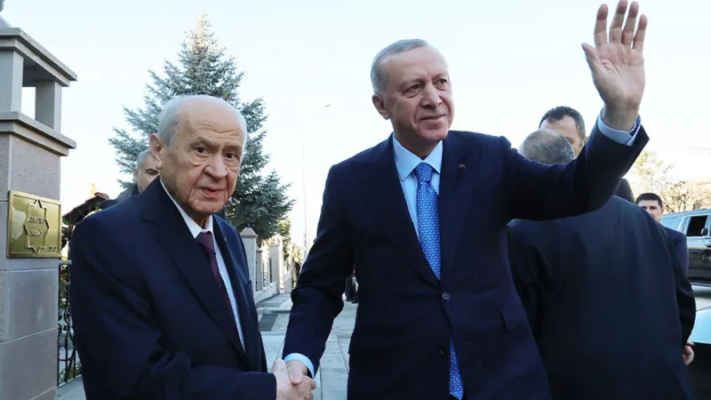 Cumhurbaşkanı Erdoğan, MHP lideri Bahçeli'yle görüştü