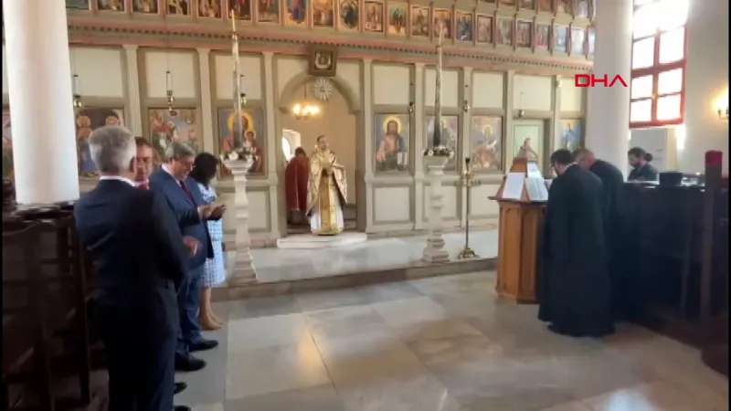 Edirne'de Aziz Georgi Günü Coşkusu! Kilisede Bayram Ayini