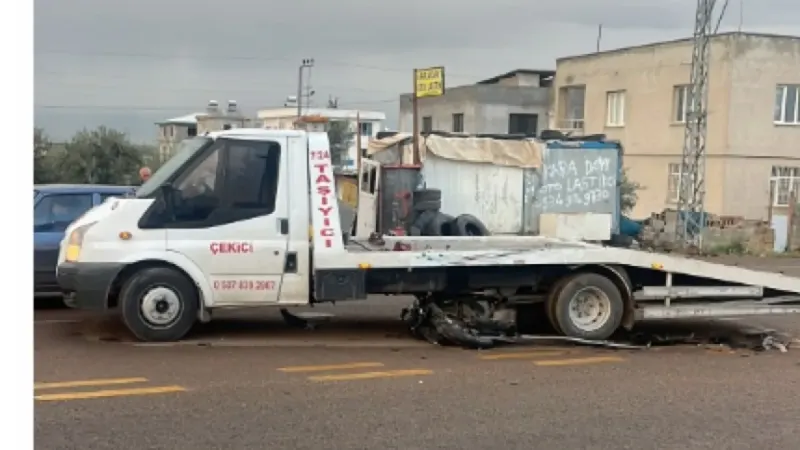 Gaziantep'te çekiciyle çarpışan motosikletin sürücüsü öldü