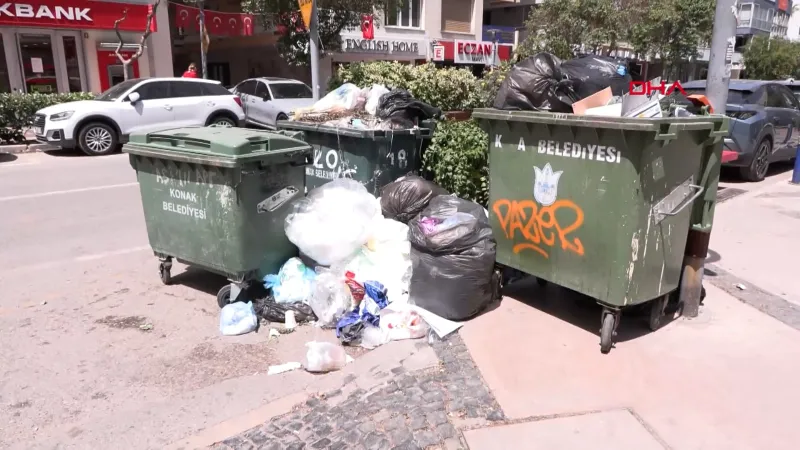 İzmir'de Çöp Krizi! Konak'ta Grev Başladı, Sokaklar Çöplüğe Döndü!