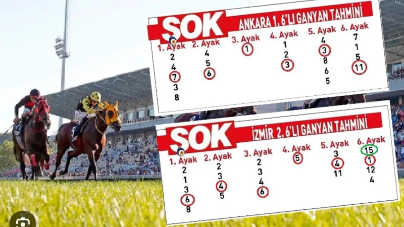 ŞOK Gazetesi Yine Yaptı! Hipodromların Fatihi İki Altılı Birden!