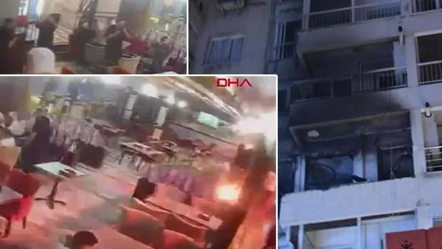 İzmir'de Gaz Faciası! Patlama Anı Kamerada: İşte O Dehşet Anları