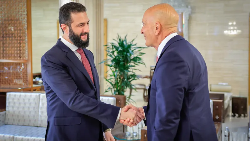 Suriye Cumhurbaşkanı Şara, ABD'nin Suriye Özel Temsilcisi Barrack'ı kabul etti