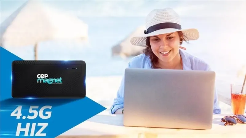 Taşınabilir modem interneti için çözüm cep magnet