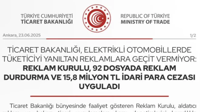 Elektrikli Otomobil Reklamlarına Ceza! WLTP Verisi Alarmı!