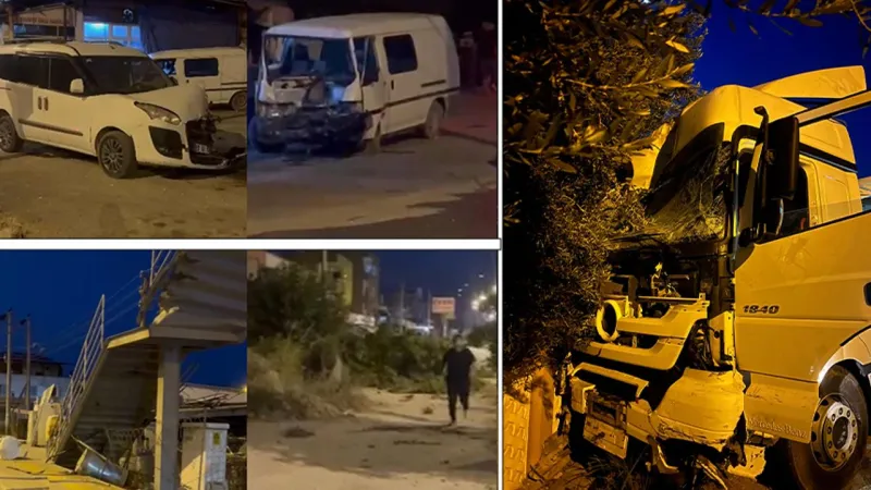 Mersin'de TIR Dehşeti! Sürücü Uyudu, Ortalık Savaş Alanına Döndü!