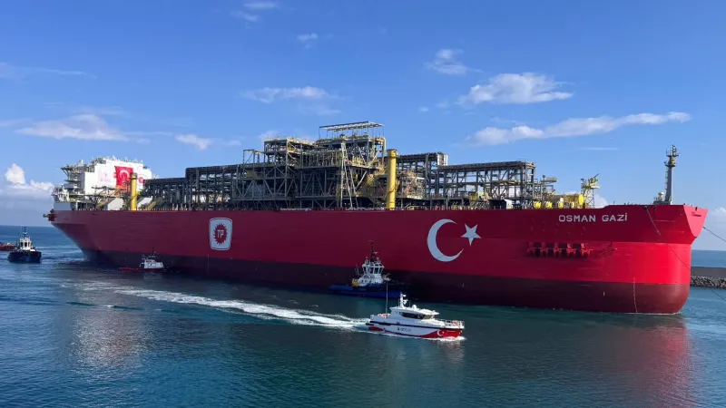 Osman Gazi Filyos'ta: Türkiye'nin İlk Yüzer Doğalgaz Platformu Geldi!