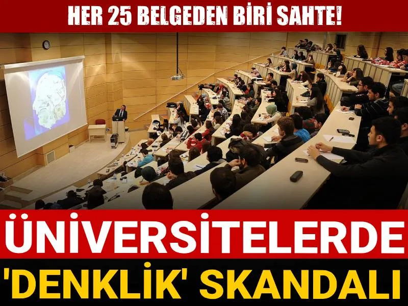 Üniversitelerde Denklik Şoku! Her 25 Belgeden Biri Sahte mi?