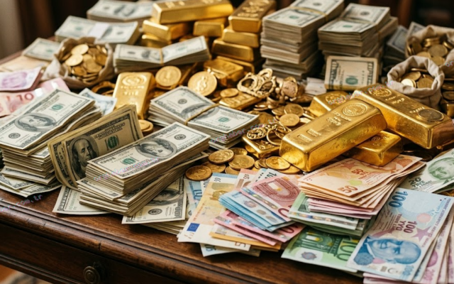 Altın 3 ayın zirvesine çıktı, Dolar/TL rekor tazeledi