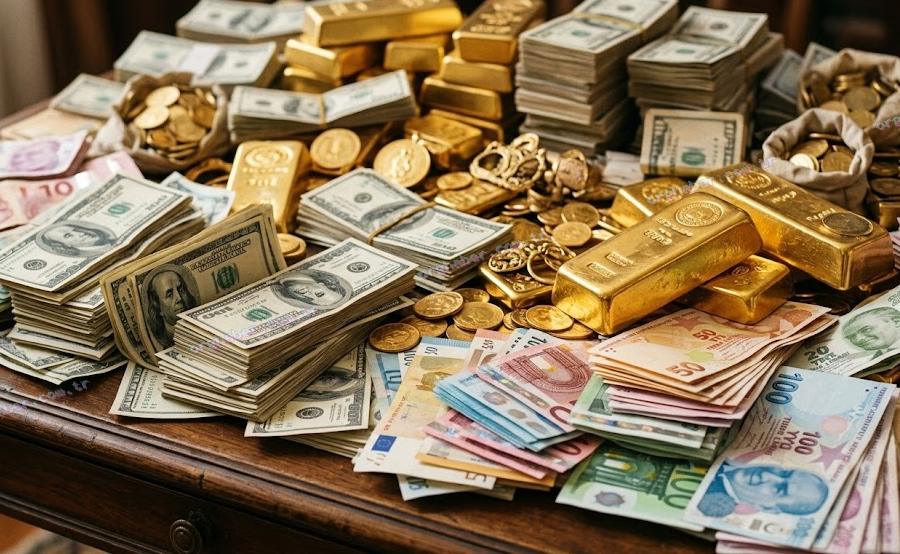 Altın 3 ayın zirvesine çıktı, Dolar/TL rekor tazeledi