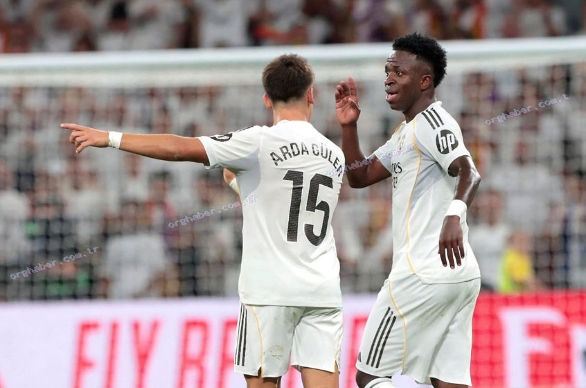Vinicius Junior Arda Güler'e maç içinde tepki gösterdi