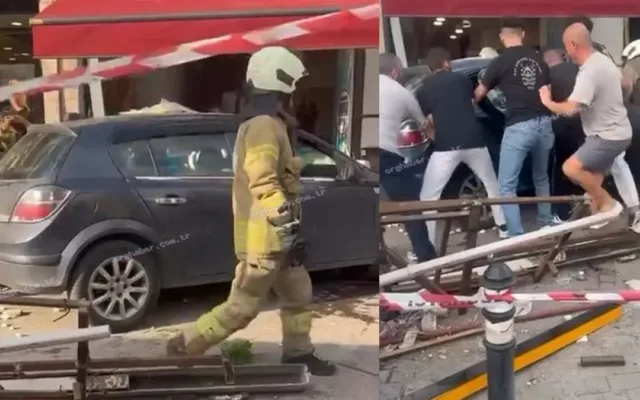 Beykoz’da otomobil kaldırıma çıktı: Beş yaralı