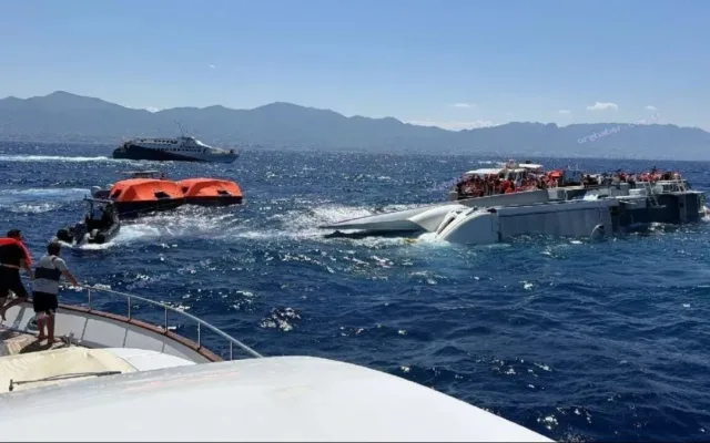 Kıbrıs'ta alabora olan katamaranın 26 yıllık geçmişi