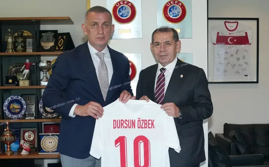 Dursun Özbek TFF Başkanı'nı ziyaret etti