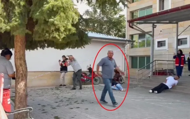 Muhtar tatbikatı gerçek sanıp hastane önüne koştu