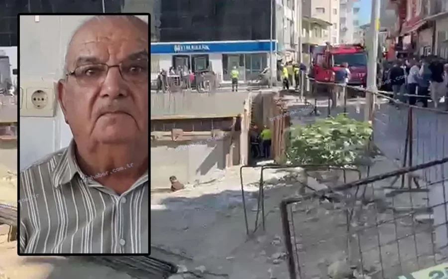 80 yaşındaki adam elektrikli bisikletiyle inşaat temeline düştü