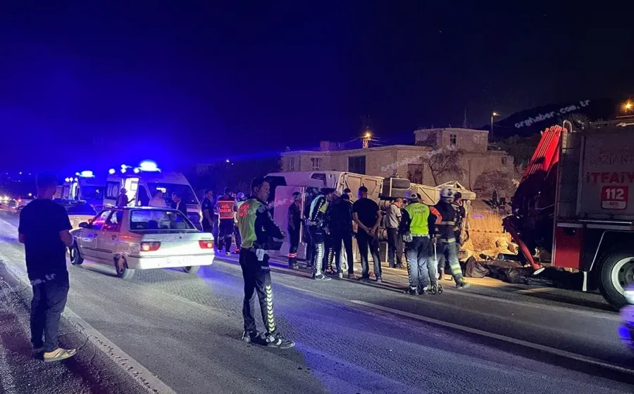 Gaziantep'te otobüs-otomobil çarpışması: 7 ölü