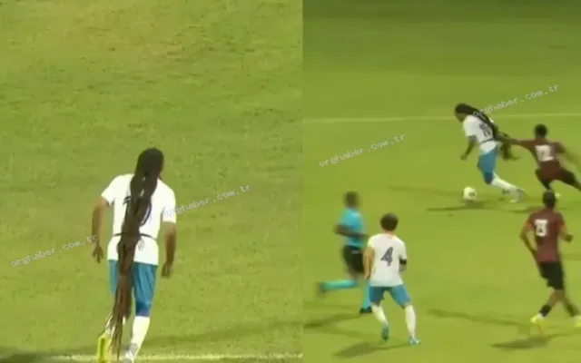Futbolcunun uzun saçı iki kırmızı karta yol açtı