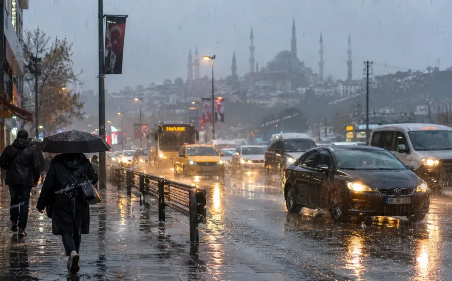 İstanbul'da fırtına ve sağanak yağış pazar gününe kadar sürecek