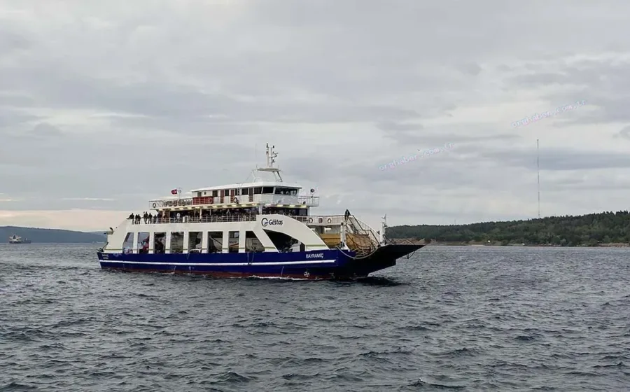 Gökçeada feribot seferleri hava nedeniyle iptal