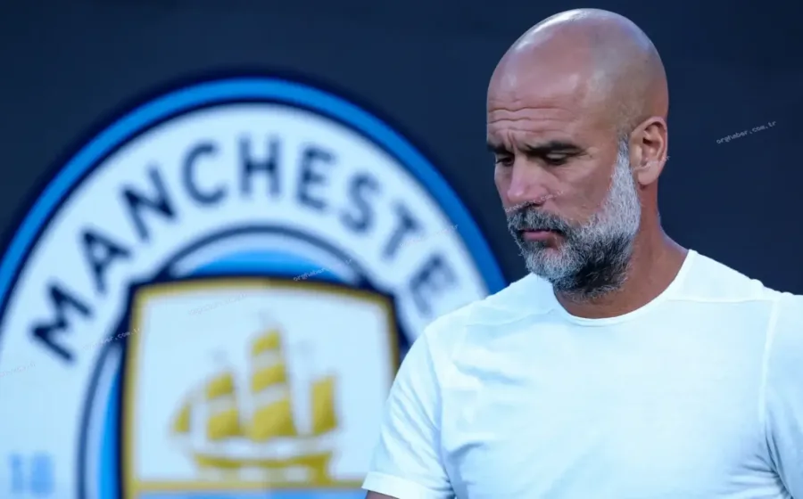 Guardiola Manchester City'ye destek için tribüne dönüyor