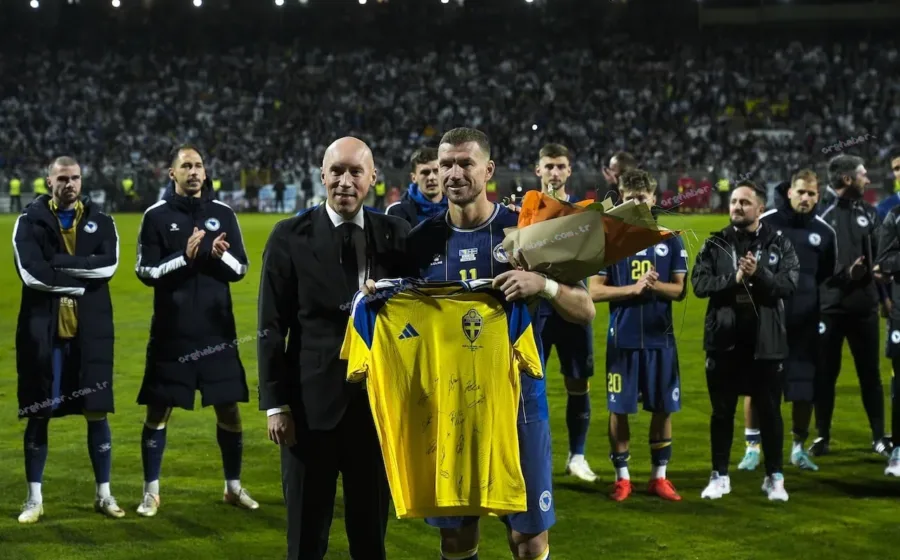 Dzeko veda maçında golü iptal edildi, Bosna 1-1 kaldı