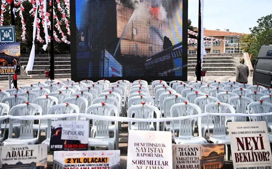 Kartalkaya yangını: Aileler adalet için Anıtpark'ta nöbette